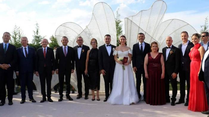 Özgür Özel ve Kemal Kılıçdaroğlu nikah şahidi oldu