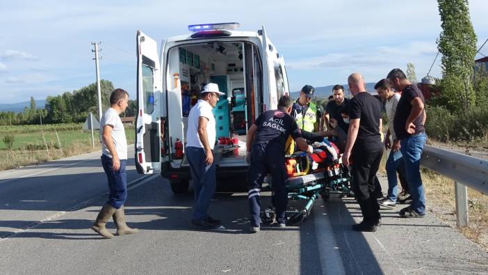 Kütahya’da traktör ile motosiklet çarpıştı