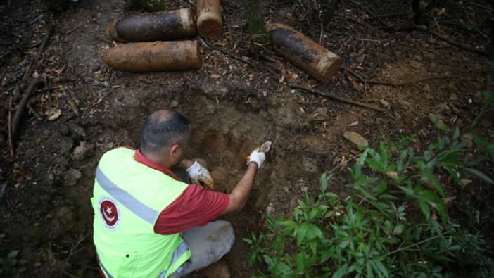 Çanakkale Savaşı'ndan kalma 109 yıllık patlamamış 18 top mermisi bulundu