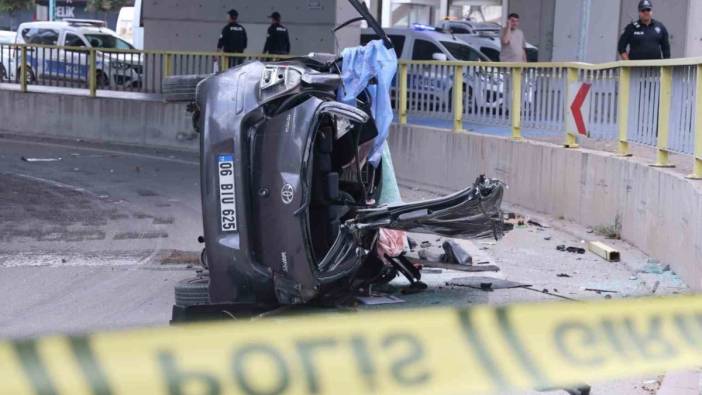 Konya’da üst geçitten aşağıya düşen otomobil sürücüsü genç kadın öldü