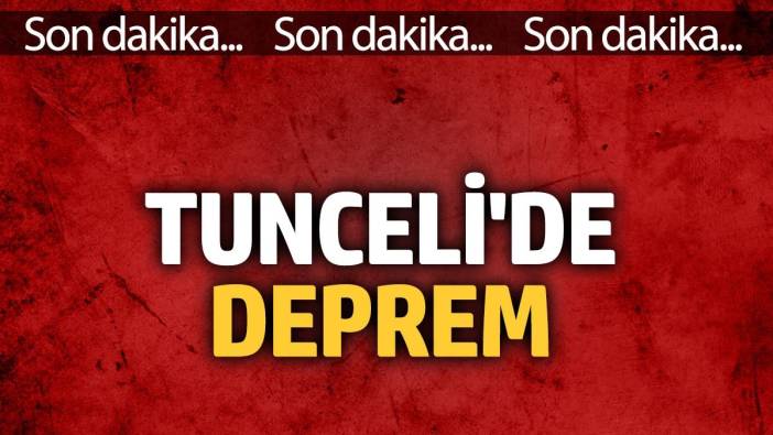 Tunceli'de deprem (16.09.2024)