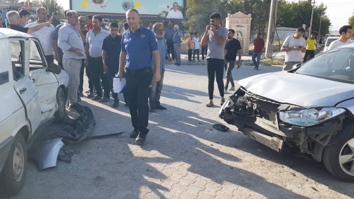 Adıyaman'da trafik kazası. 2 yaralı