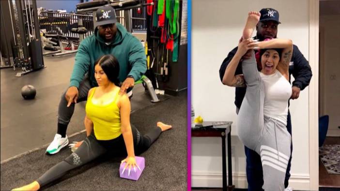 Cardi B doğum sonrası spor salonuna koştu