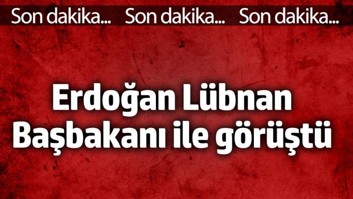 Cumhurbaşkanı Erdoğan, Lübnan Başbakanı ile görüştü