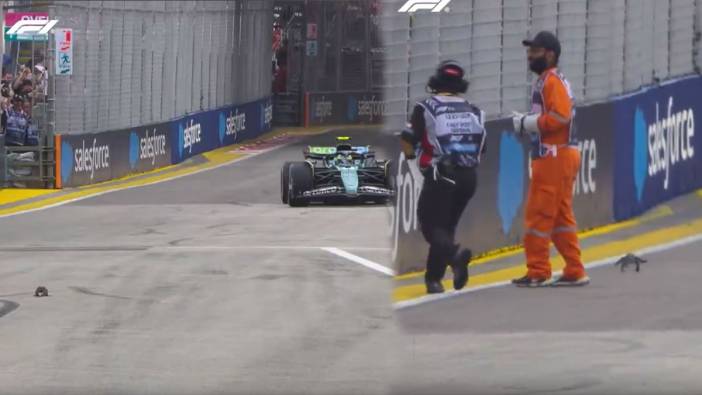 Formula 1 pistinde şaşkına çeviren olay. Görenler ne yapacağını şaşırdı