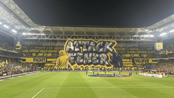 Fenerbahçe taraftarından derbiye özel koreografi