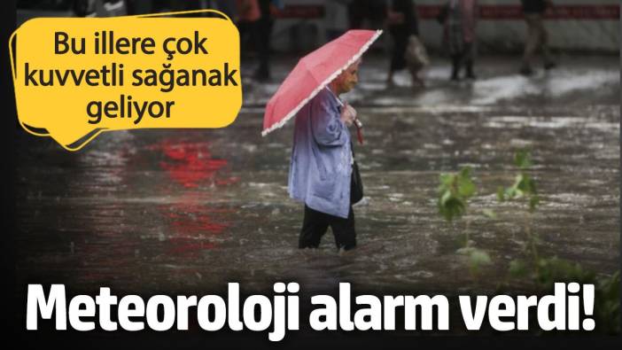 Meteoroloji alarm verdi! Bu illere çok kuvvetli sağanak geliyor (22 Eylül 2024 hava durumu)