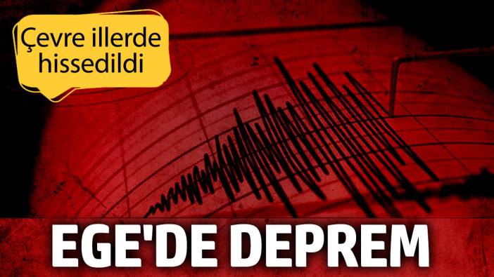 Son Dakika... Ege'de deprem! (22 Eylül 2024)