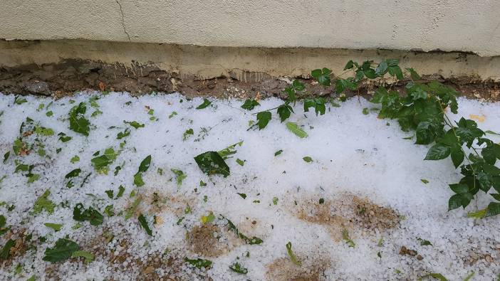 Adıyaman’da dolu yağışı