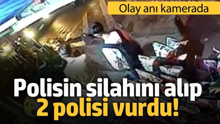 Polisin silahını alıp 2 polis vurdu