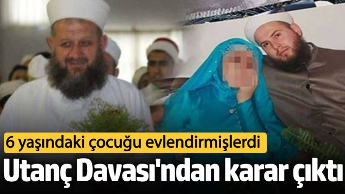 Son dakika... Utanç Davası'nda karar çıktı!