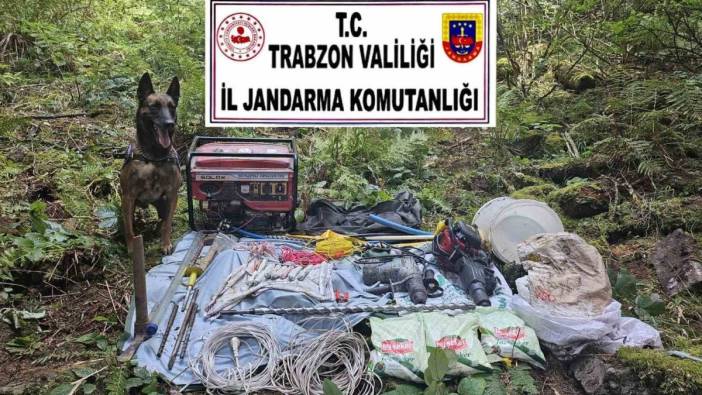 Trabzon’da define operasyonu: Kilolarca patlayıcı ile yakalandılar