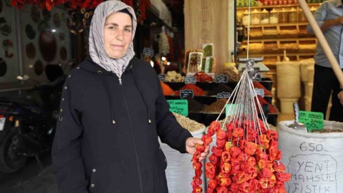 Kurutmalıklar Gaziantep tezgahlarını süsledi