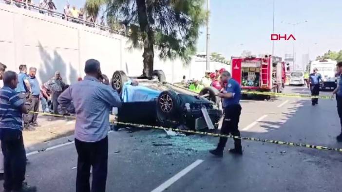 İzmir Konak'ta korkunç kaza: Otomobil alt geçide uçtu: 3 kadın hayatını kaybetti