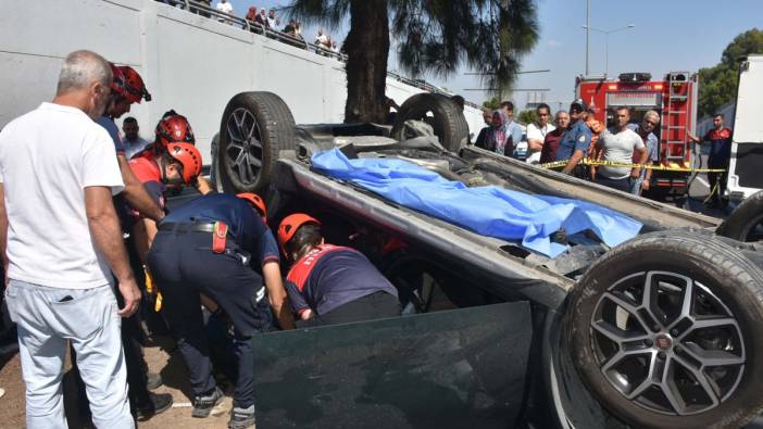 Hasta ziyaretine giderken otomobilleri köprüden düştü. 3 ölü, 2 yaralı