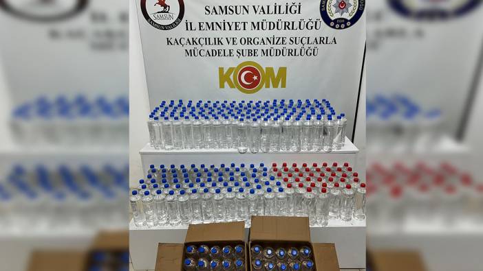 Samsun'da 320 litre etil alkol ele geçirildi