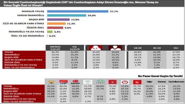 Cumhurbaşkanı adayı anketinde sürpriz sonuç. Seçmen seçimini yaptı