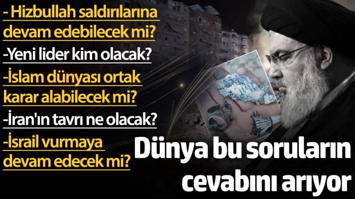 Nasrallah'ın ölümü sonrasında yeni lider kim olacak? Hizbullah saldırılarına devam edecek mi?