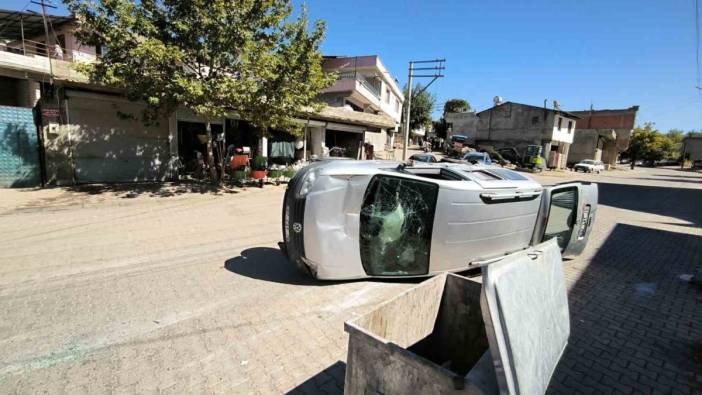 Takla atan araçta 1 kişi yaralandı