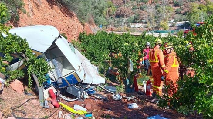 İspanya'da yüksek gerilim hattına takılan helikopter düştü: 3 ölü