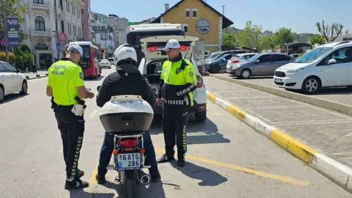 Bandırma’da motosiklet ve motorlu bisiklet denetimi