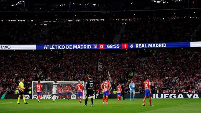 Madrid derbisinde sahaya yabancı madde atan taraftara büyük ceza