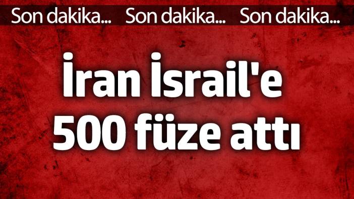 İran İsrail'e füze yağdırdı. Tam 500 füze fırlatıldı