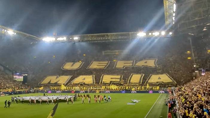 Dortmund taraftarlarından UEFA’ya sert mesaj