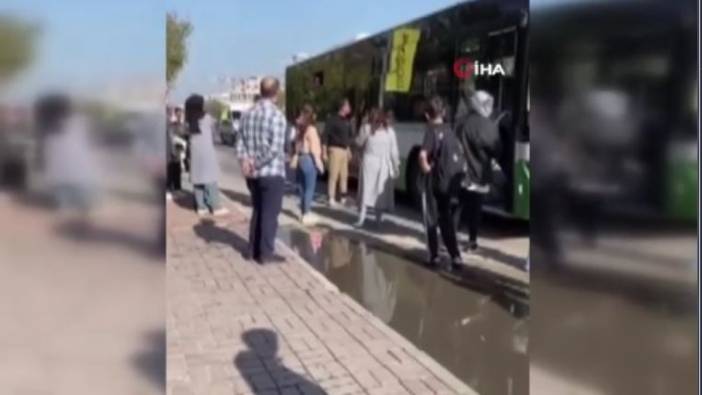 Bursa'da yolcuyla tartışan otobüs şoförü seferi durdurdu! İnat edip gitmedi