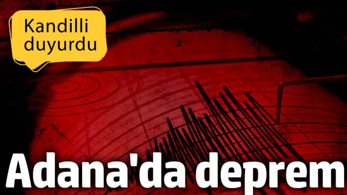 Adana'da deprem (6 Ekim 2024)