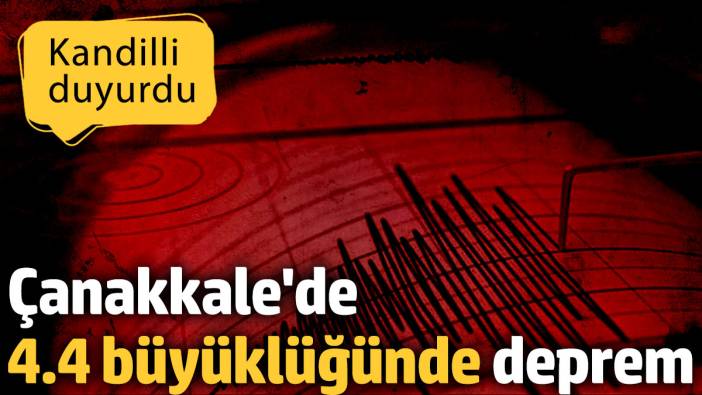 Çanakkale'de deprem (6 Ekim 2024)