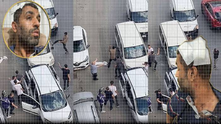 Kağıthane’de çekiçli maganda dehşeti! Otomobilin önünü kestiler camları kırıp darbettiler