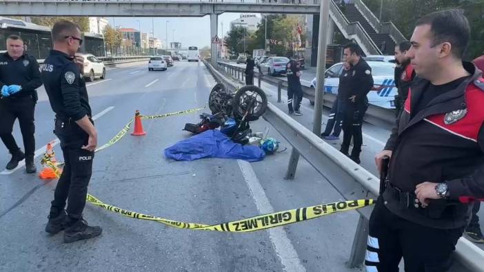 Avcılar'da bariyere çarpan motosiklet sürücüsü feci şekilde öldü