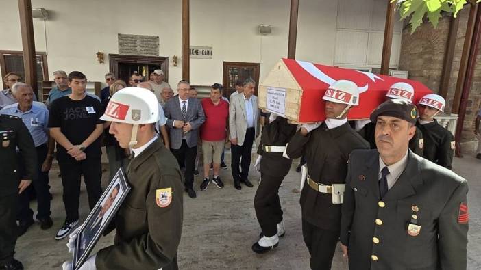 Kıbrıs gazisi askeri törenle uğurlandı