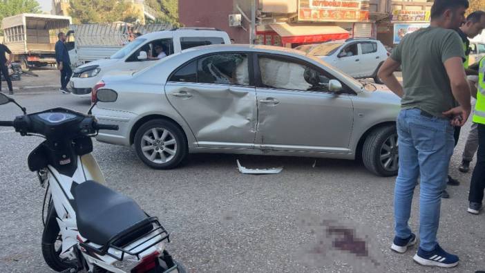 Şanlıurfa Ceylanpınar'da çarptığı otomobilin camına ok gibi saplandı