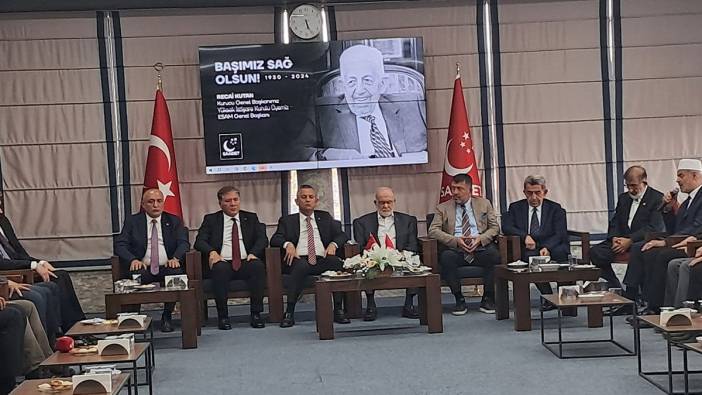 CHP Genel Başkanı Özel'den Saadet Partisi'ne taziye ziyareti