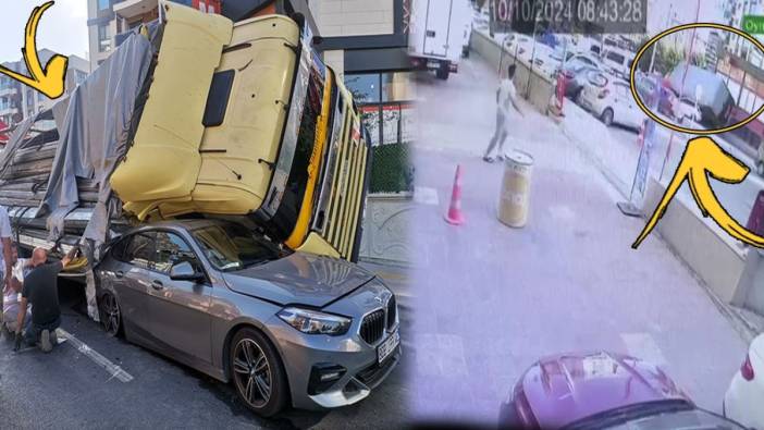 Buca’da polisten kaçan tır sürücüsü dehşet saçtı: 2 araç hurdaya döndü 2 yaralı