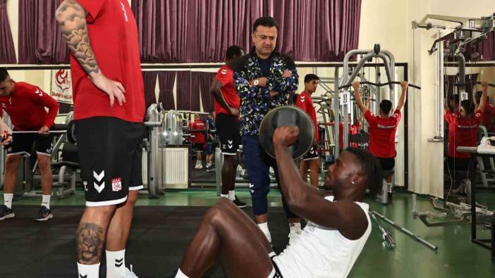 Sivasspor, fitness salonunda çalıştı