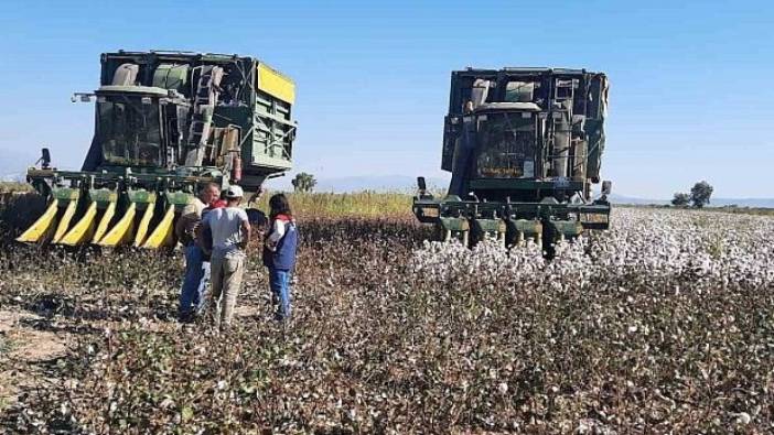 Söke’de pamuk hasat makineleri kontrol ediliyor