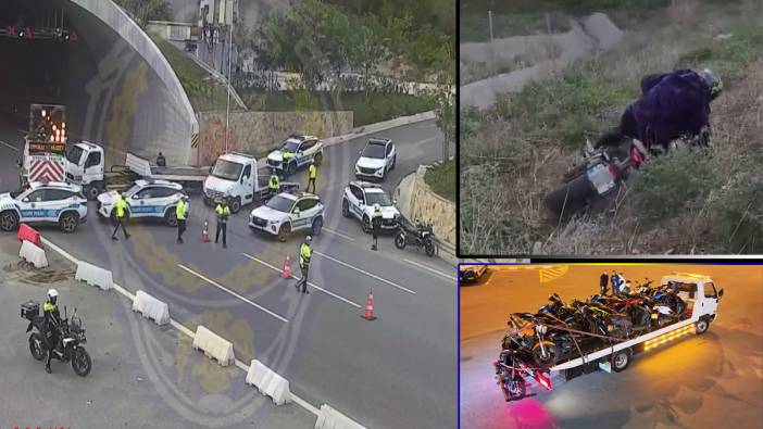 Motosikletliler kaçtı polis kovaladı! Kovalamaca saniye saniye görüntülendi