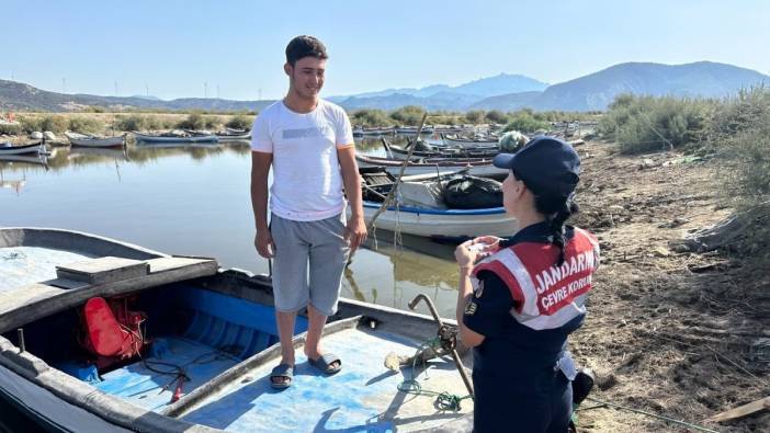 Bafa Gölü’nde balıkçılara denetim