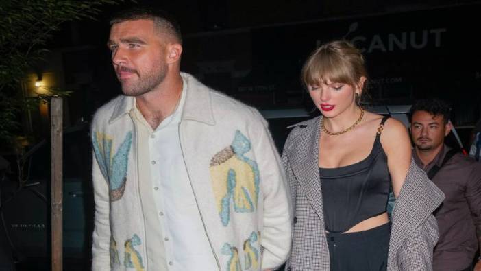 Taylor Swift ve Travis Kelce tribünde