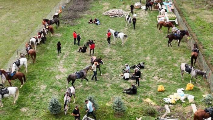 At Yaylası'nda doğanın tadını çıkardılar