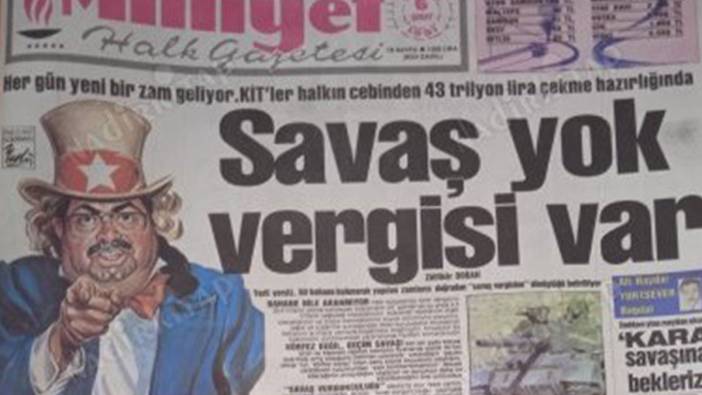 33 yıl sonra aynı taktik! Özal da savaşı bahane ederek verginin peşine düşmüştü