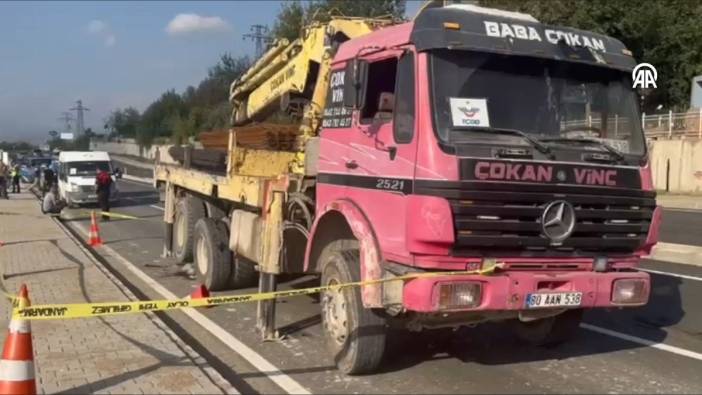 Osmaniye'de geri manevra yapan vincin altında kalan işçi ağır yaralandı