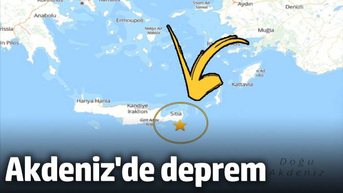 AFAD açıkladı: Akdeniz'de deprem (19 Ekim 2024)