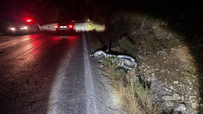 Muğla'da motosiklet şarampole yuvarlandı: 1 ölü