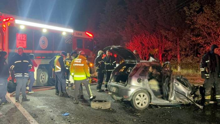 Tekirdağ’da felaket gibi kaza: 5 kişi alev alan araçta yanarak can verdi