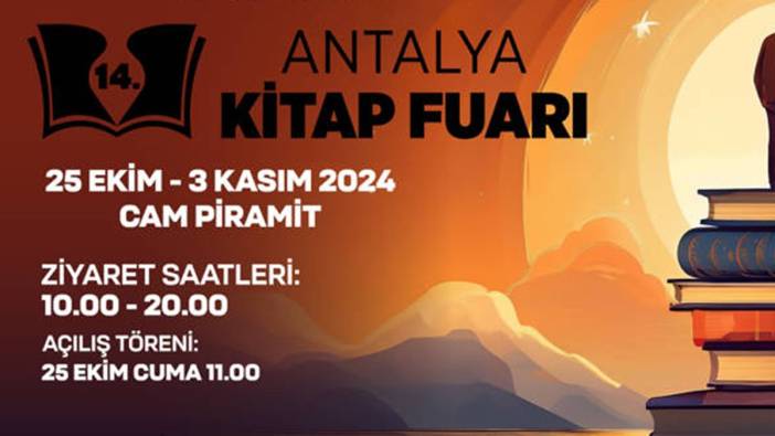 14. Antalya Kitap Fuarı başlıyor