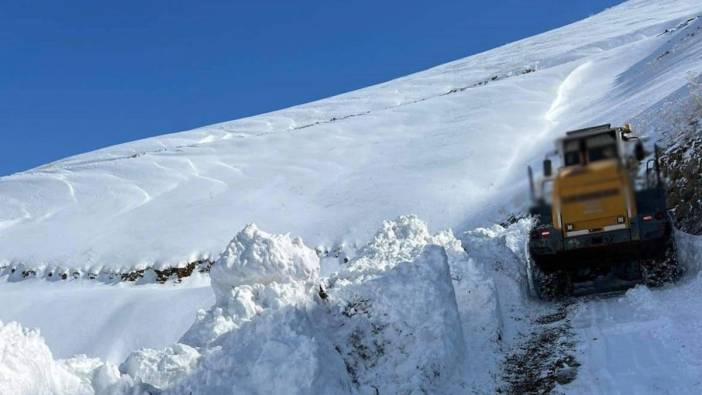 Hakkari’de kar kalınlığı bir metreyi buldu